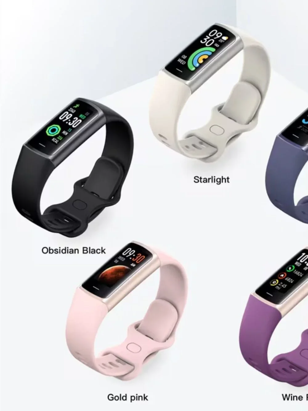 Fitness Tracker watch USB recharge - white or black NEW